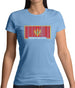 Montenegro Barcode Style Flag Womens T-Shirt