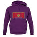 Montenegro Barcode Style Flag unisex hoodie