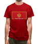 Montenegro Barcode Style Flag Mens T-Shirt