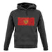 Montenegro Grunge Style Flag unisex hoodie