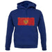 Montenegro Grunge Style Flag unisex hoodie