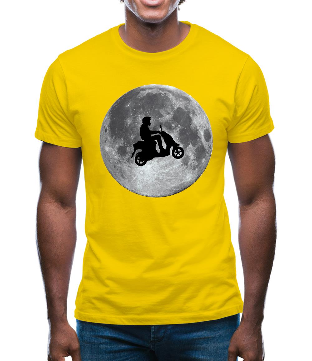 Moped Moon Mens T-Shirt