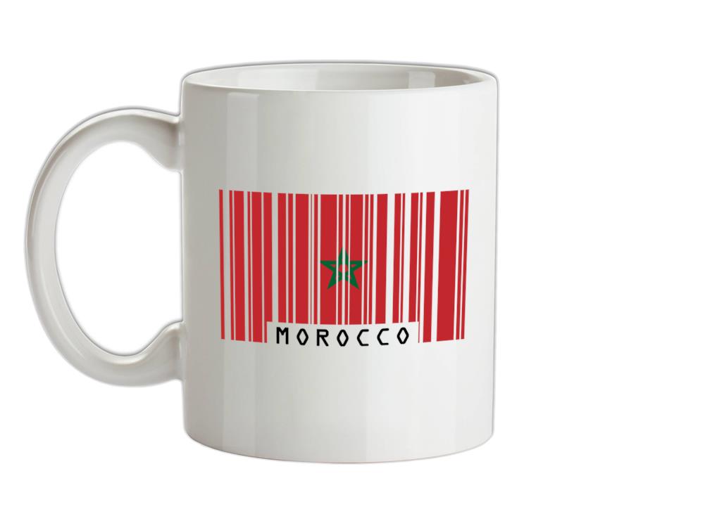 Morocco Barcode Style Flag Ceramic Mug