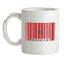 Morocco Barcode Style Flag Ceramic Mug
