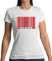 Morocco Barcode Style Flag Womens T-Shirt