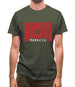 Morocco Barcode Style Flag Mens T-Shirt