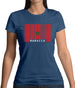 Morocco Barcode Style Flag Womens T-Shirt