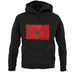 Morocco Grunge Style Flag unisex hoodie