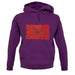 Morocco Grunge Style Flag unisex hoodie