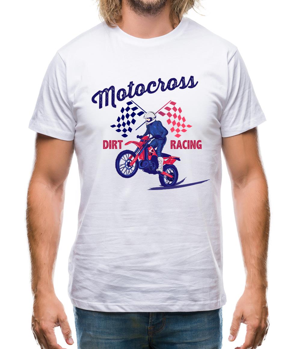 Motocross Dirt Racing Mens T-Shirt