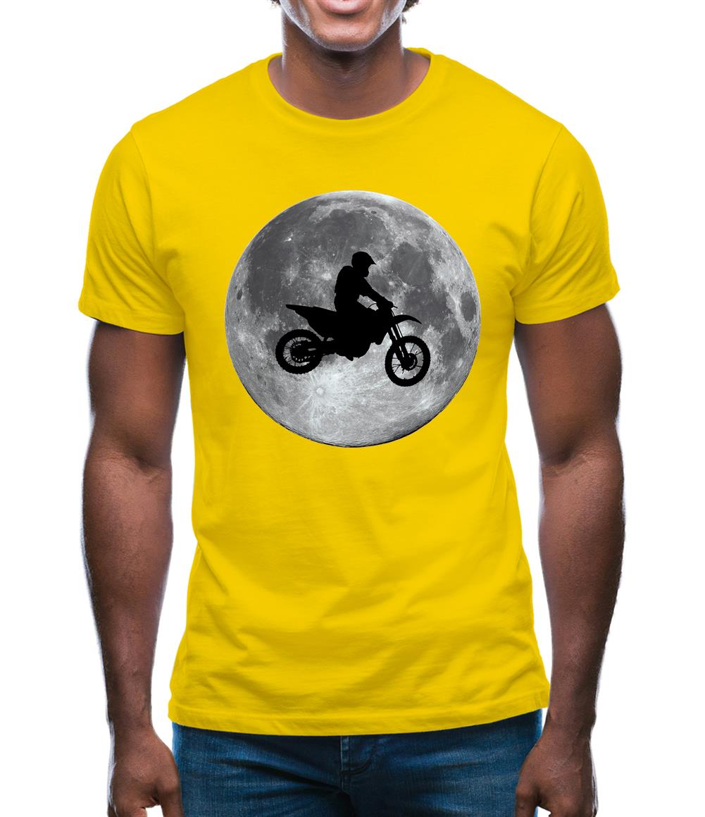 Motorcross Moon Mens T-Shirt