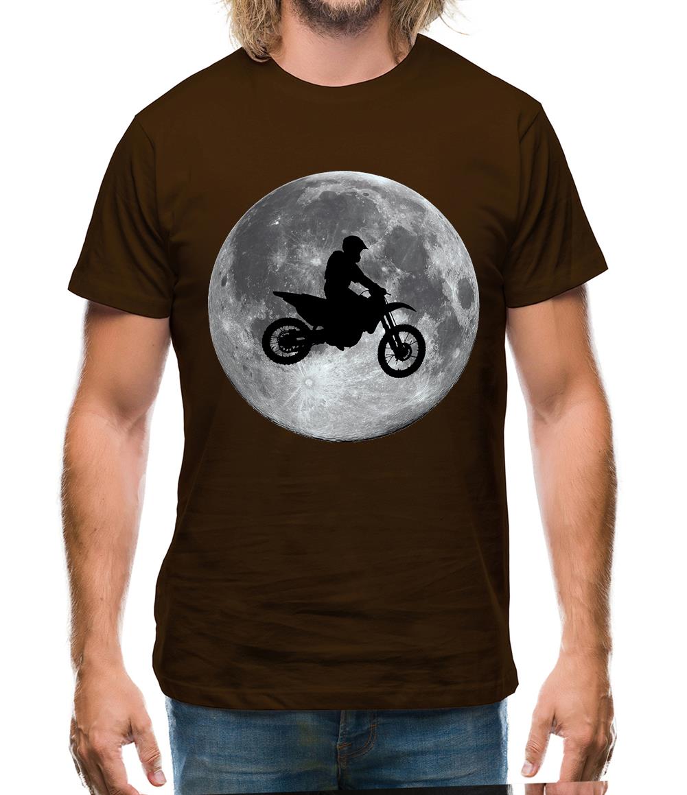 Motorcross Moon Mens T-Shirt
