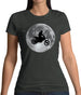 Motorcross Moon Womens T-Shirt