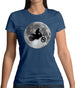 Motorcross Moon Womens T-Shirt