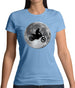 Motorcross Moon Womens T-Shirt
