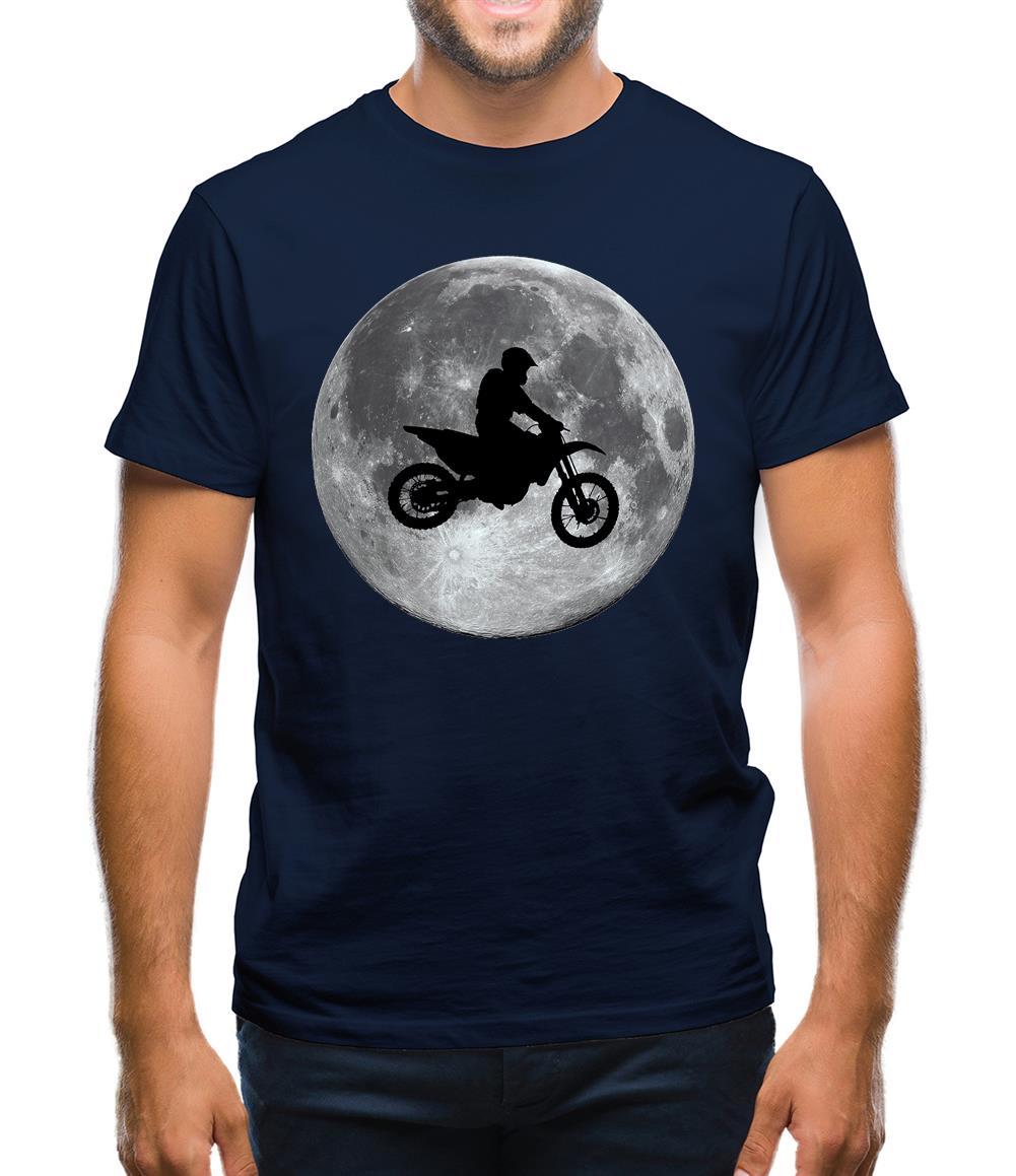 Motorcross Moon Mens T-Shirt