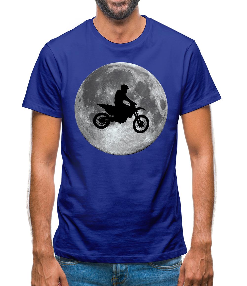 Motorcross Moon Mens T-Shirt