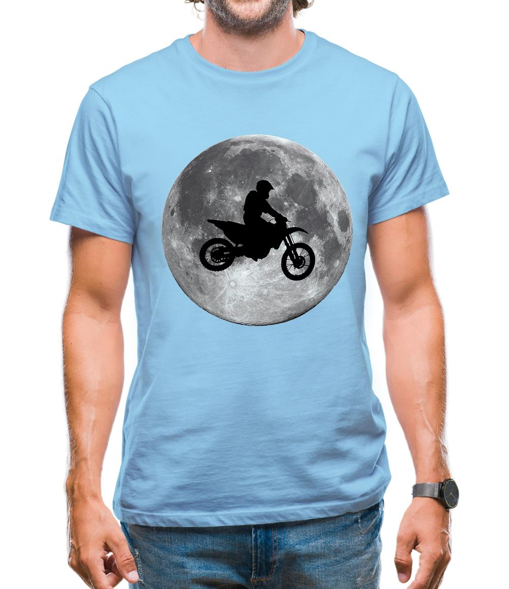 Motorcross Moon Mens T-Shirt