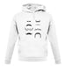 Moustache unisex hoodie