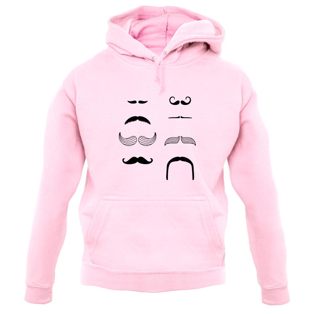 Moustache unisex hoodie