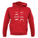 Moustache unisex hoodie