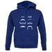 Moustache unisex hoodie