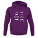 Moustache unisex hoodie