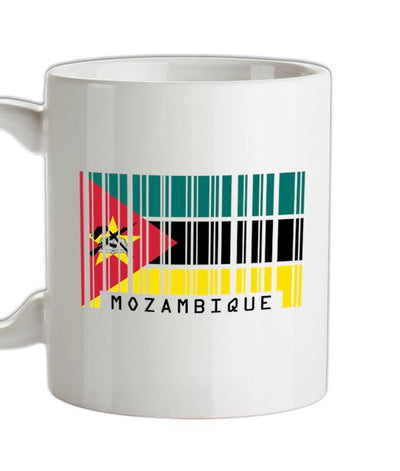 Mozambique Barcode Style Flag Ceramic Mug