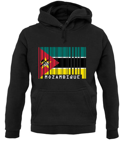 Mozambique Barcode Style Flag unisex hoodie