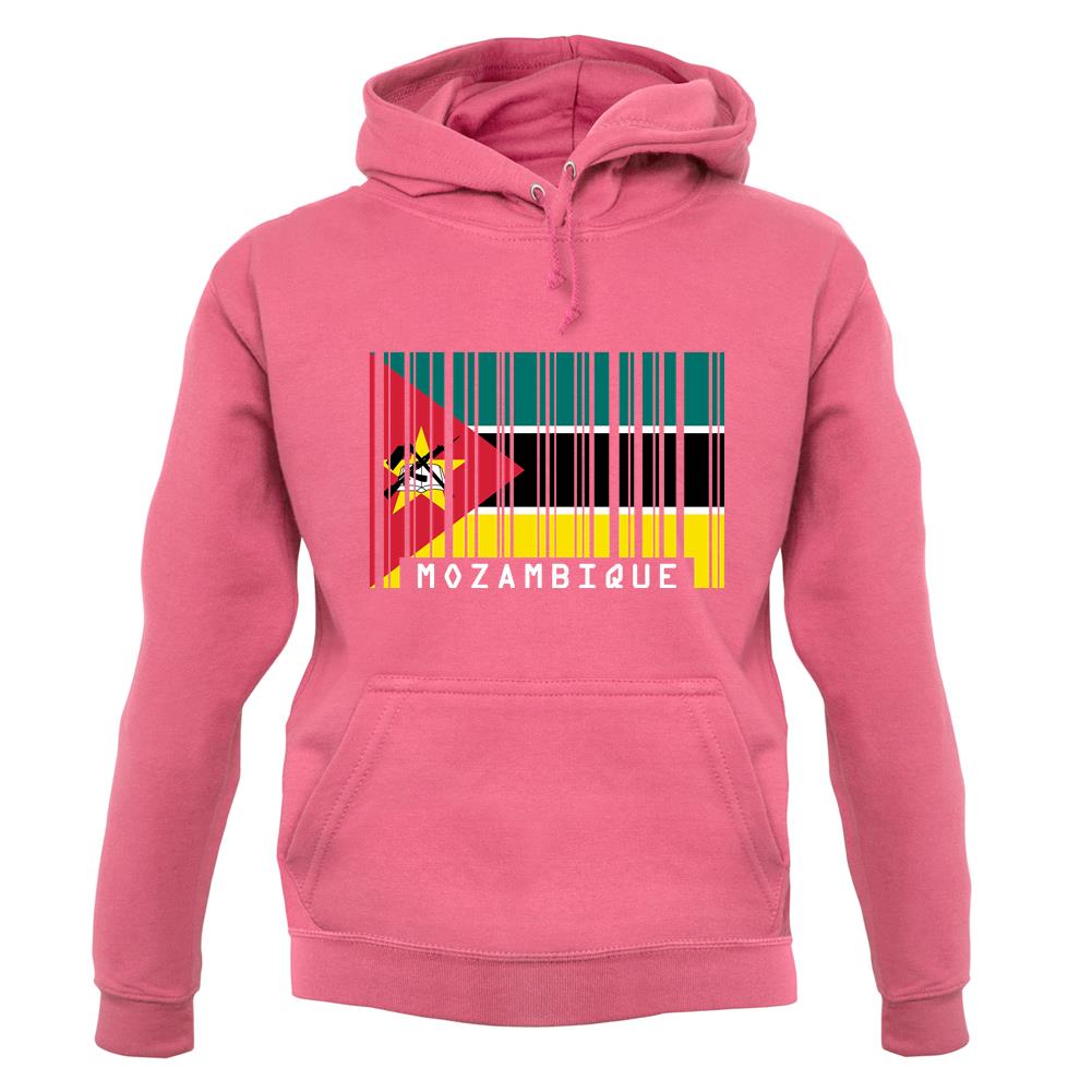 Mozambique Barcode Style Flag unisex hoodie