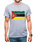 Mozambique Grunge Style Flag Mens T-Shirt