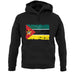 Mozambique Grunge Style Flag unisex hoodie