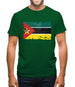 Mozambique Grunge Style Flag Mens T-Shirt