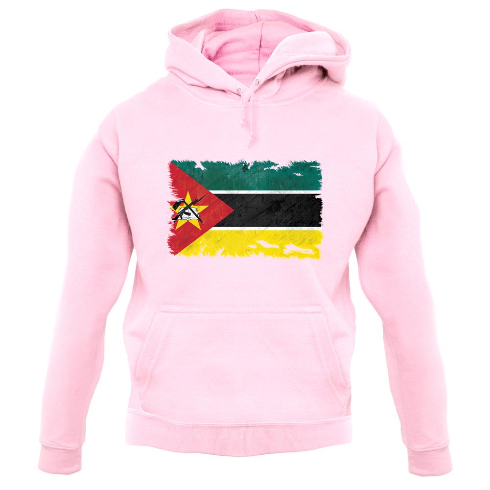 Mozambique Grunge Style Flag unisex hoodie