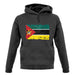 Mozambique Grunge Style Flag unisex hoodie