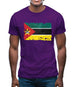 Mozambique Grunge Style Flag Mens T-Shirt