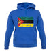 Mozambique Grunge Style Flag unisex hoodie