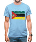 Mozambique Grunge Style Flag Mens T-Shirt