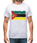 Mozambique Grunge Style Flag Mens T-Shirt