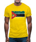 Mozambique Grunge Style Flag Mens T-Shirt