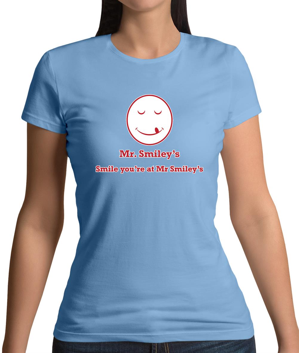 Mr Smiley's Smile You'Re At Smiley's Womens T-Shirt