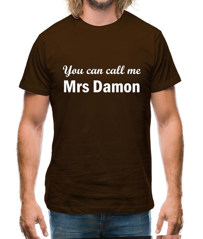 You Can Call Me Mrs Damon Mens T-Shirt