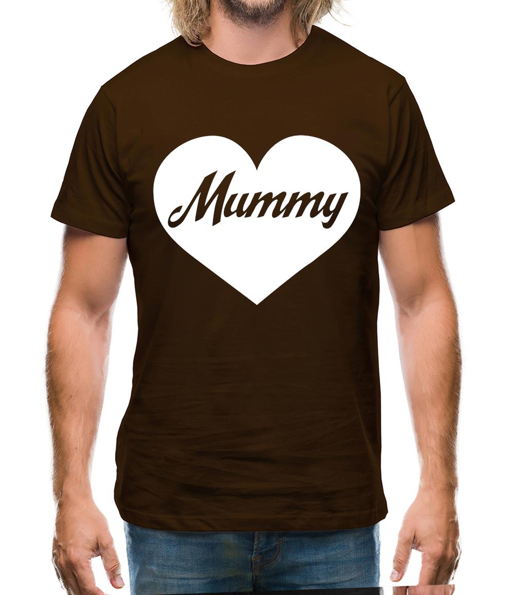 Heart Mummy Mens T-Shirt