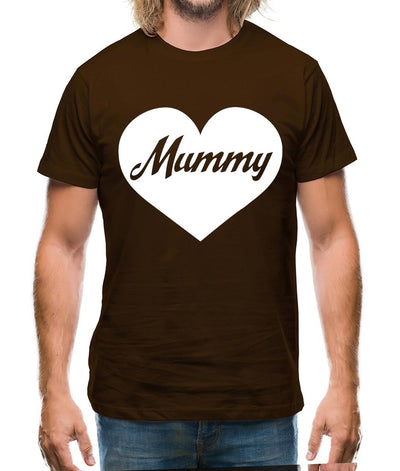 Heart Mummy Mens T-Shirt