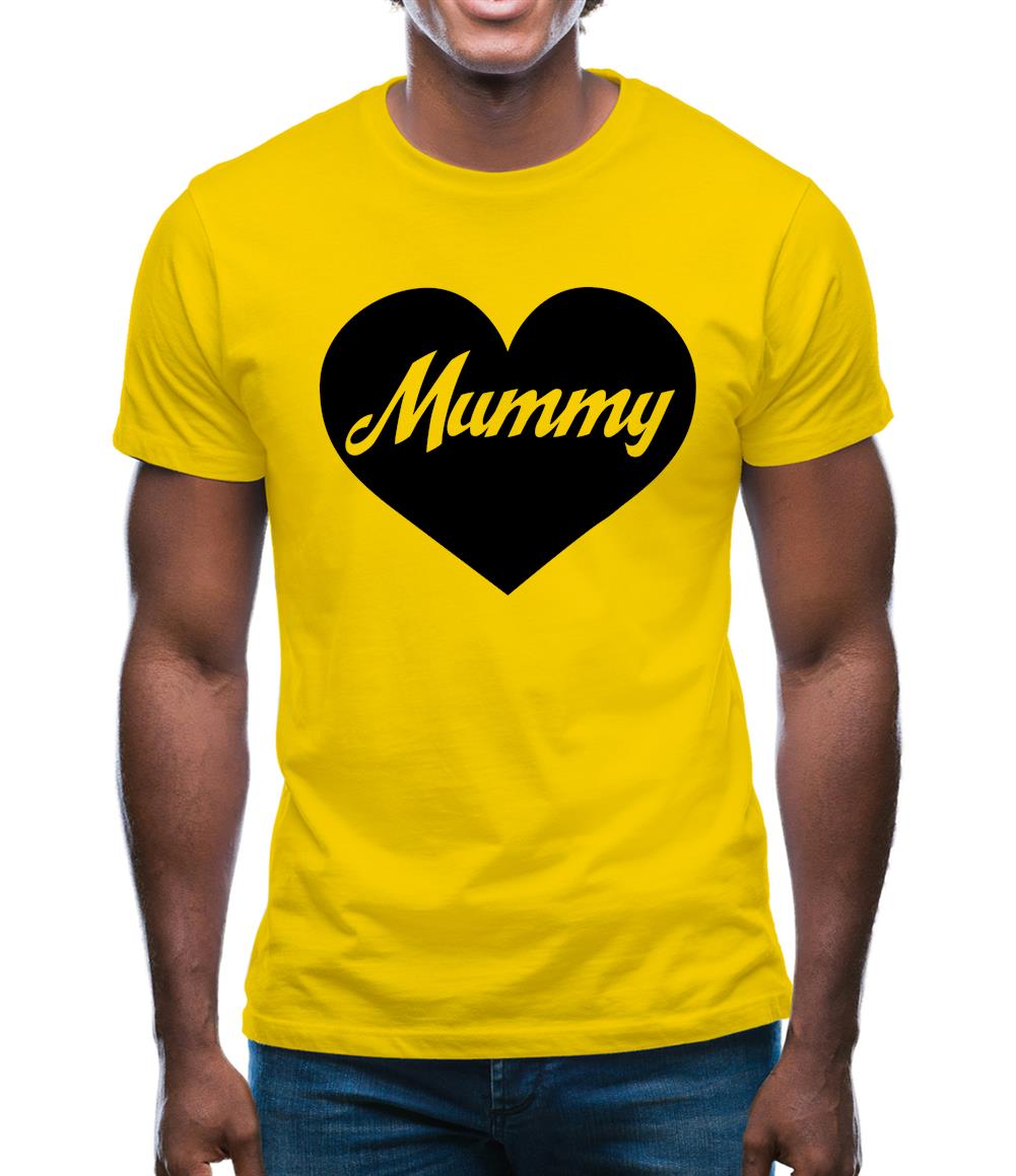 Heart Mummy Mens T-Shirt