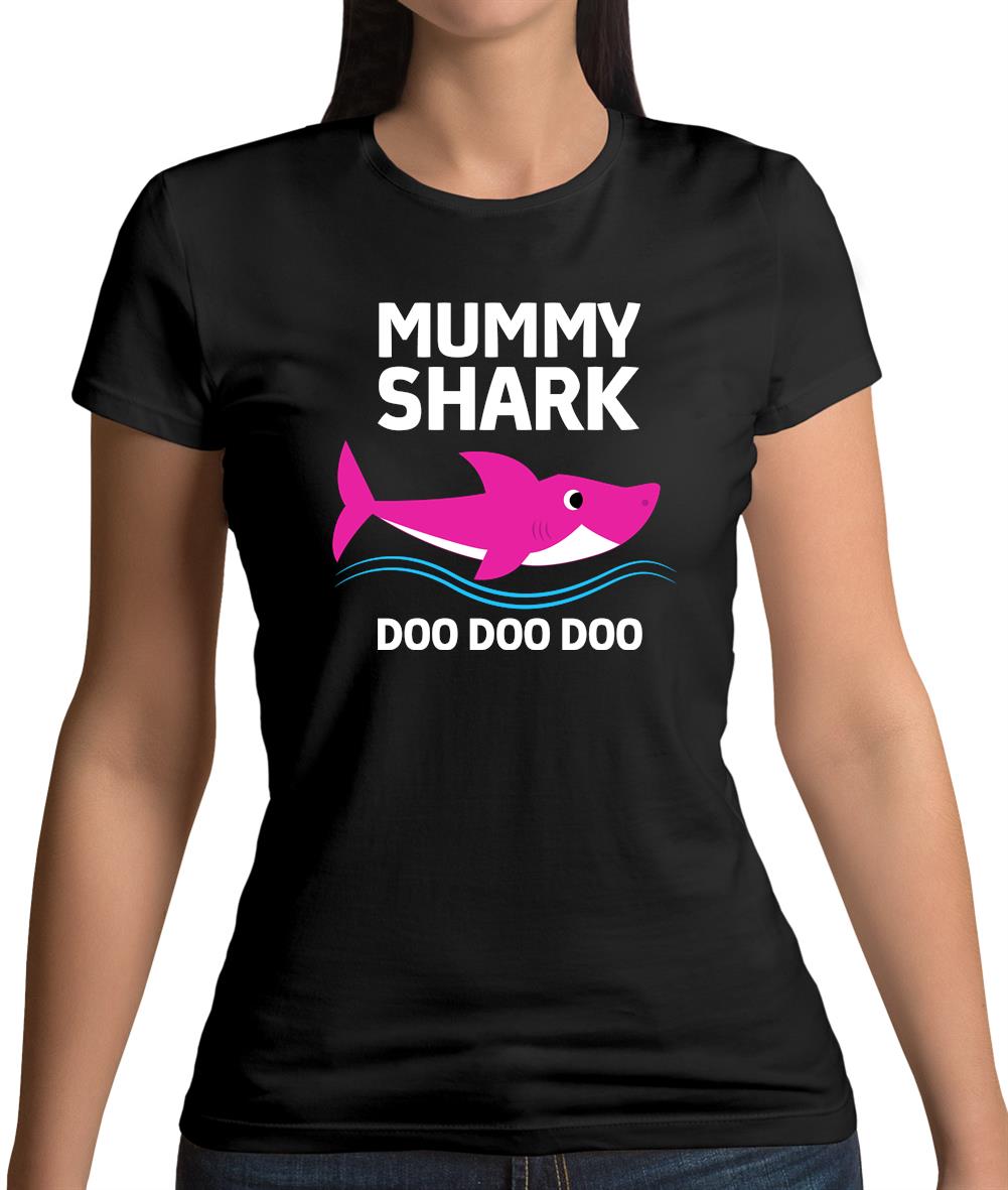 Mummy Shark Doo Doo Doo Womens T-Shirt
