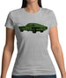 Classic American Muscle Car Womens T-Shirt