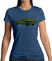 Classic American Muscle Car Womens T-Shirt