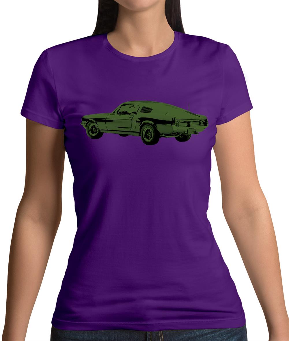 Classic American Muscle Car Womens T-Shirt