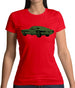 Classic American Muscle Car Womens T-Shirt